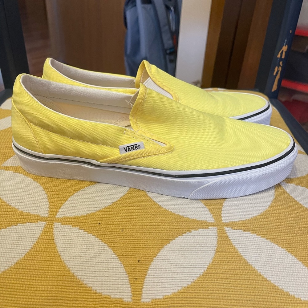 Yellow Slip On Vans - Picture 2 of 3